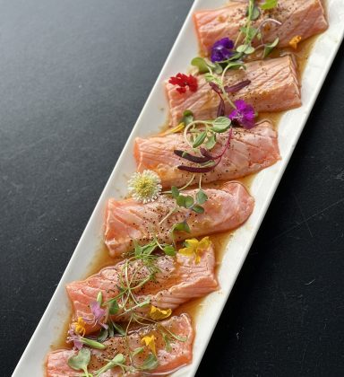 salmon carpaccio